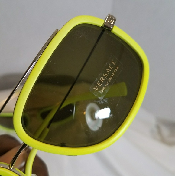 Versace volt green neon yellow sunglasses - Picture 4 of 10